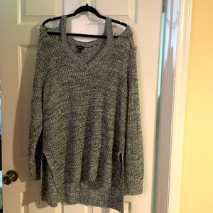 Cute Torrid sweater with cut outs!